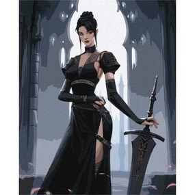 Картина по номерам "Отважная девушка" KHO8396 40х50 см