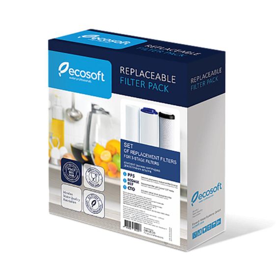 Комплект картриджів Ecosoft для потрійного фільтра CMV3ECO | Зображення 2