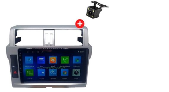 Автомагнітола штатна Toyota Prado 150 2014 Android 10.1 4/32 чорний (Toyota Prado 150 2014_8800) | Зображення 2