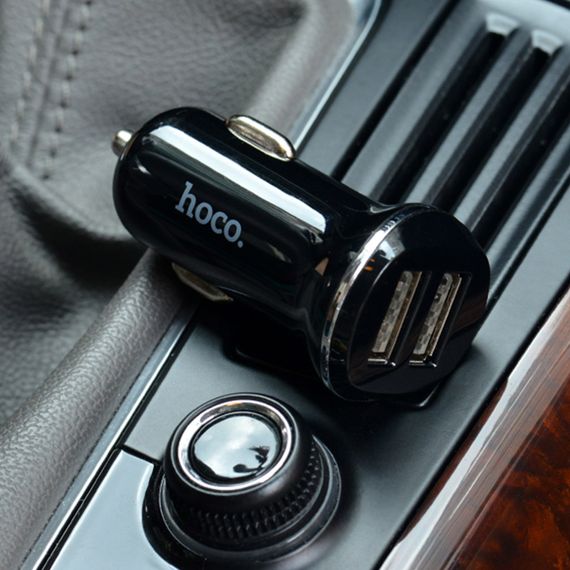 АЗП Hoco Z1 2.1A (2USB-A) Чорний | Зображення 2