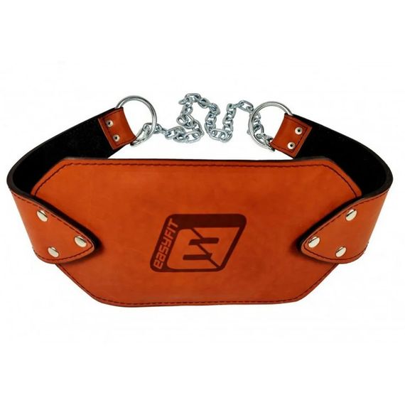 Пояс для обтяжень EasyFit EF-DBC-200-BR шкіра, до 200 кг, коричневий