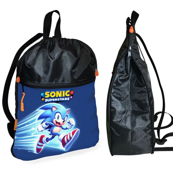 Школьный рюкзак детский Супер Соник + Сумка для обуви спортивной формы рюкзак-мешок для мальчика (01835) | Зображення 1