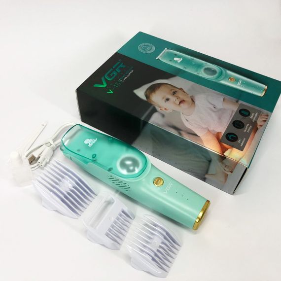 Машинка з витяжкою для стрижки дітей та немовлят VGR V-151 Baby зі UB-512 змінними насадками | Зображення 4