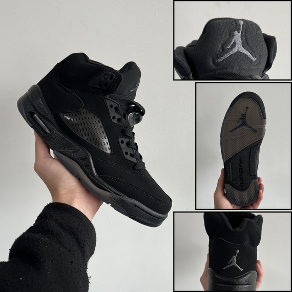 Чоловічі кросівки Jordan 5 Black Dark Brown Gum 45 29 см