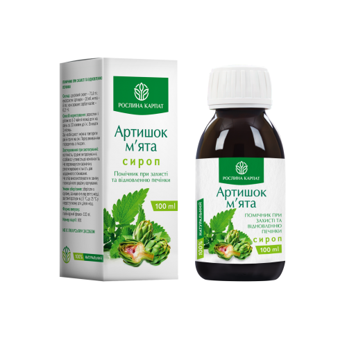 Сироп Артишок та М'ята 100мл.