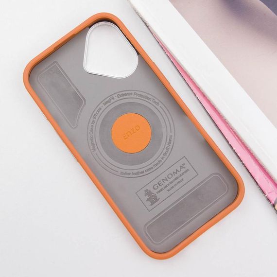 Чохол SGP PC+Leather with MagSafe для Apple iPhone 16 (6.1") Brown | Зображення 2