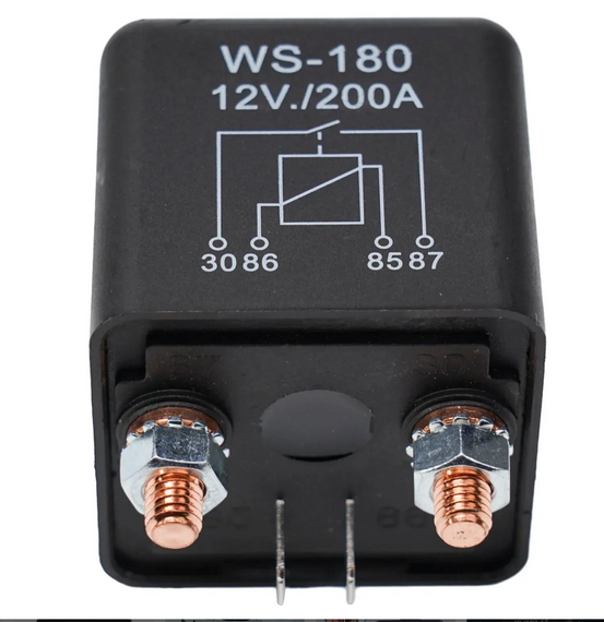 Автомобільне акумуляторне релейне реле 12 В, 4 контакти, ізолююче реле понад 200 А | Зображення 4