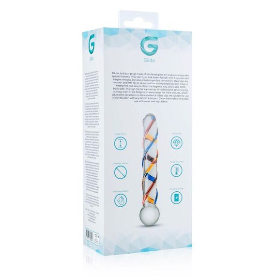 Скляний дилдо Gildo Glass Dildo No. 10 Sex Aura | Зображення 3
