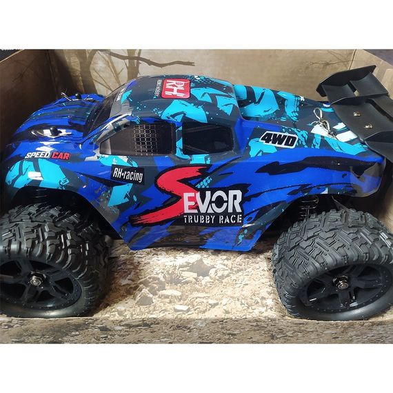 Машинка на радіокеруванні Remo Hobby Sevor 1665 Brushless Truggy 1/16 4WD RTR Blue | Зображення 2