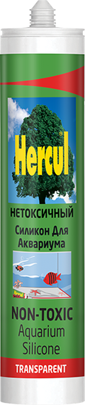 Акваріумний силіконовий герметик чорний HERCUL AQUARIUM 280 мл.