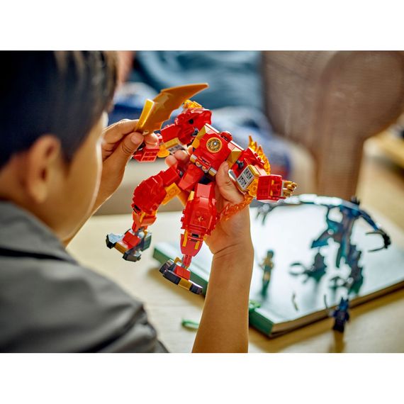 Конструктор LEGO NINJAGO Робот вогняної стихії Кая 322 деталей (71808) | Зображення 6