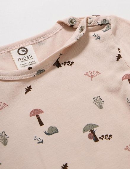 Дитяче боді для дівчинки Green Cotton 92 см Пудровий (25111209) | Зображення 1