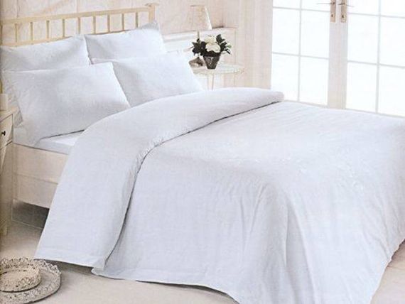 Простирадло Emily бязь 140х210 см 125гм2 білий (93839150) | Зображення 1