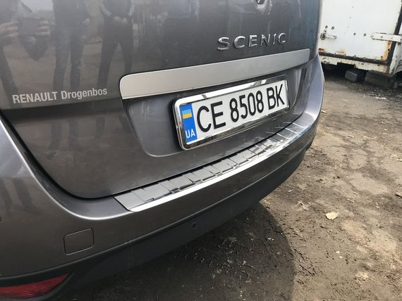 Накладка на задний бампер Carmos (Grand, нерж.) для Renault Scenic/Grand 2009-2016 гг | Зображення 5
