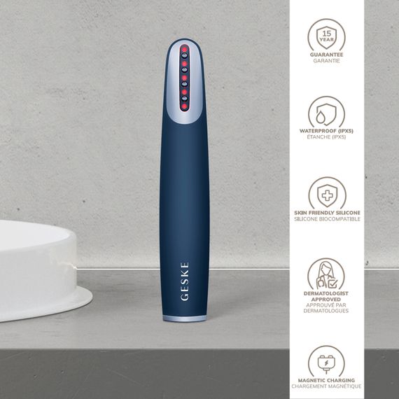 Пристрій для зміцнення і тонізації шкіри обличчя GESKE Skin Firming Wand 7в1 starlight, Синій | Зображення 2