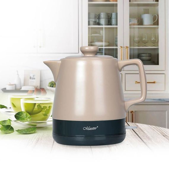 Электрочайник керамический Maestro MR-071-BEIGE, 1 л, 1200 Вт | Зображення 1
