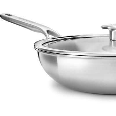 Сковорода KitchenAid Wok MSS 28 см 3,5 л з кришкою (CC003254-001) | Зображення 2