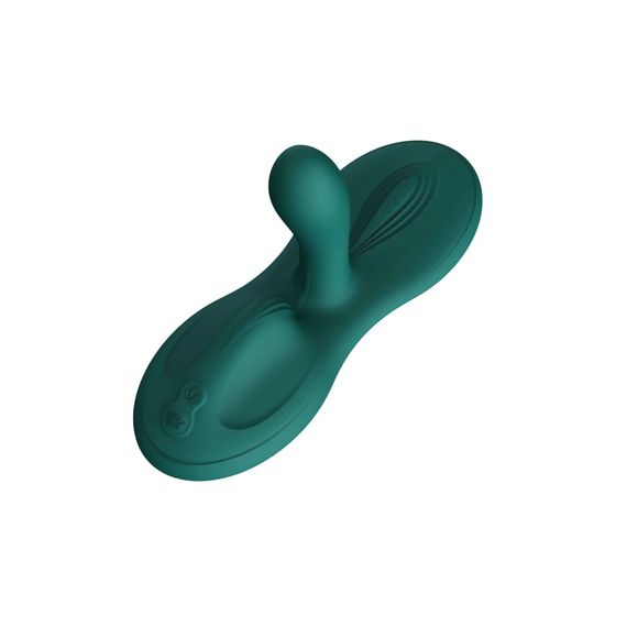 Sit-on-top смарт-вібратор Zalo – Flora Smart Vibrating Pad Turquoise Green, 9 моторів | Зображення 1