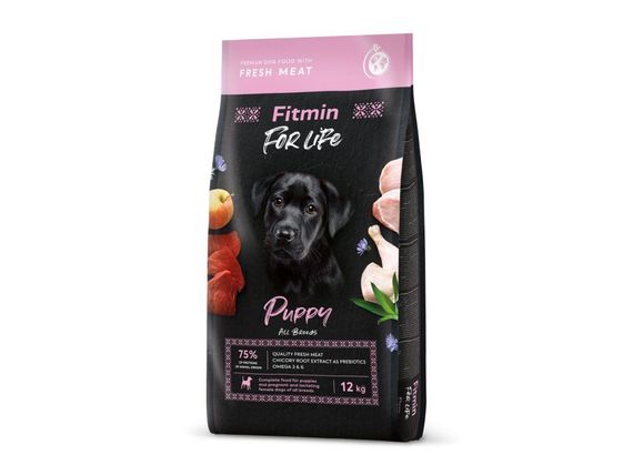 Fitmin dog For Life Puppy (для цуценят всіх порід собак), 12 кг | Зображення 1