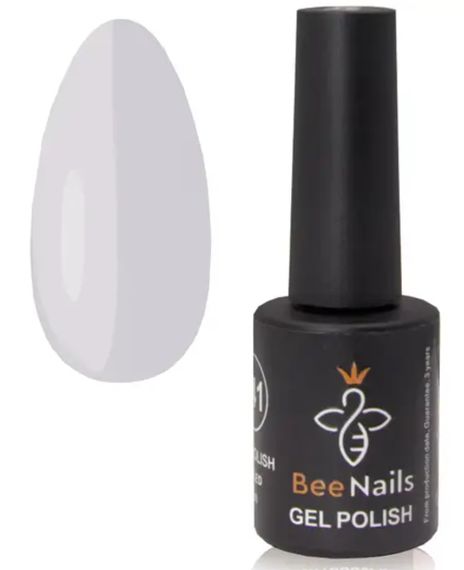 Гель-лак для нігтів Bee Nails 037 (ніжно-сірий) 8мл | Зображення 2