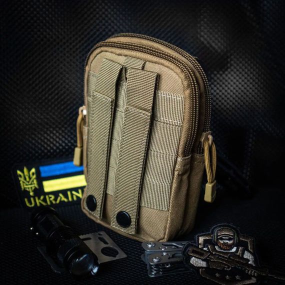 Сумка з кордури, система MOLLE. Колір: хакі | Зображення 2