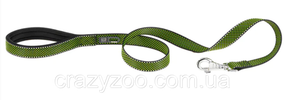 Поводок для собак Ferplast Daytona Deluxe G 25/120 нейлоновый зелено-черный 2.5х120 см 77200417