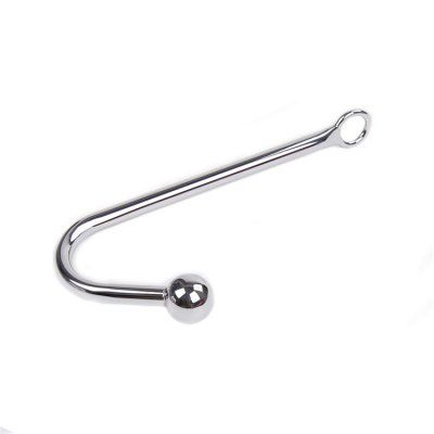 Анальний гак DS Fetish Anal hook silver | Зображення 1