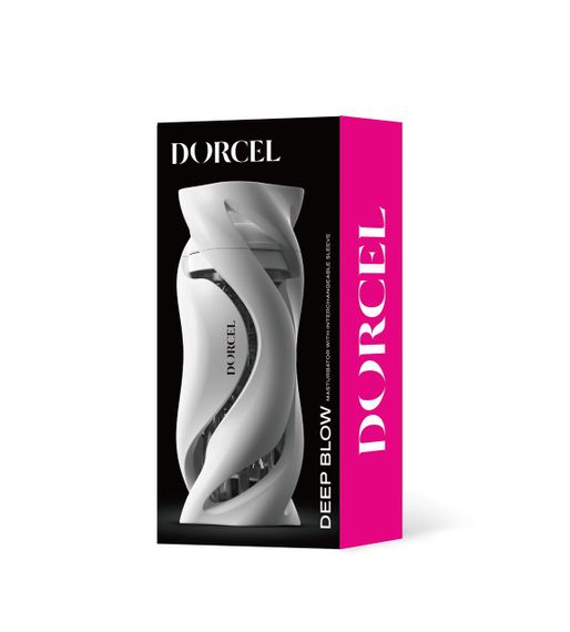Мастурбатор Dorcel DEEP BLOW WHITE, подвійне використання | Зображення 5