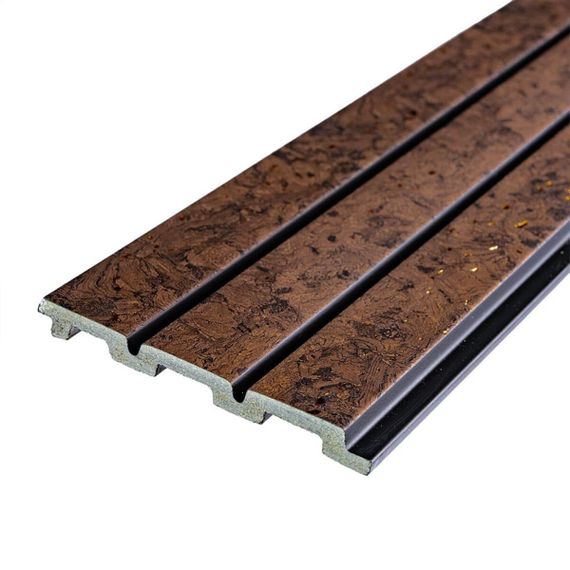 Рейка декоративна PS 2900х120х12мм Темно-коричневий із золотими вкрапленнями SW-00001737 | Зображення 1