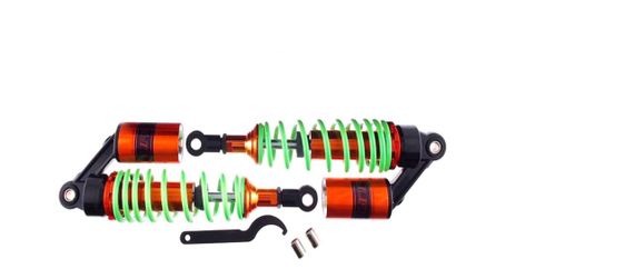 Амортизатори (пара) Delta 330 mm, газомасляні (салатові + паутина) KOMATCU