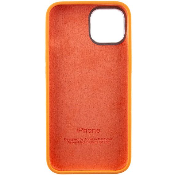Чохол Silicone Case Metal Buttons (AA) для Apple iPhone 12 Pro Max (6.7") Силікон, Жовтогарячий/Marigold | Зображення 3