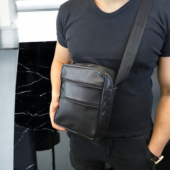 Месенджер оригінал, Сумка месенджер шкіряна, Чоловіча міська сумка крос-боді, Легка сумка-месенджер DA-90 | Зображення 6