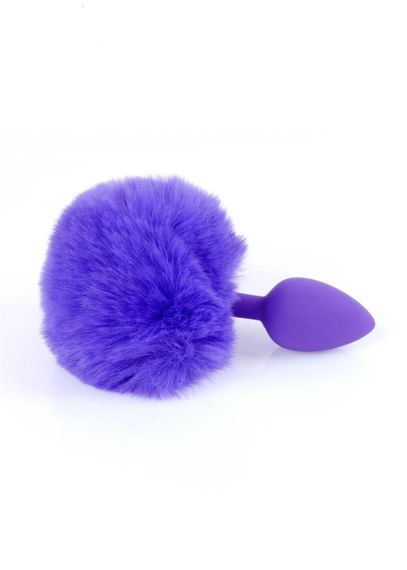 Анальная пробка - Bunny Tail Silicone Purple Plug Purple Sex Aura | Зображення 3