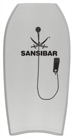 Бодиборд, доска для плавания Sansibar 100x49x5 см серая