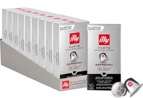 Nespresso капсулы illy Forte ящик 10 уп Италия Илли Форте крепкий кофе 100 капсул