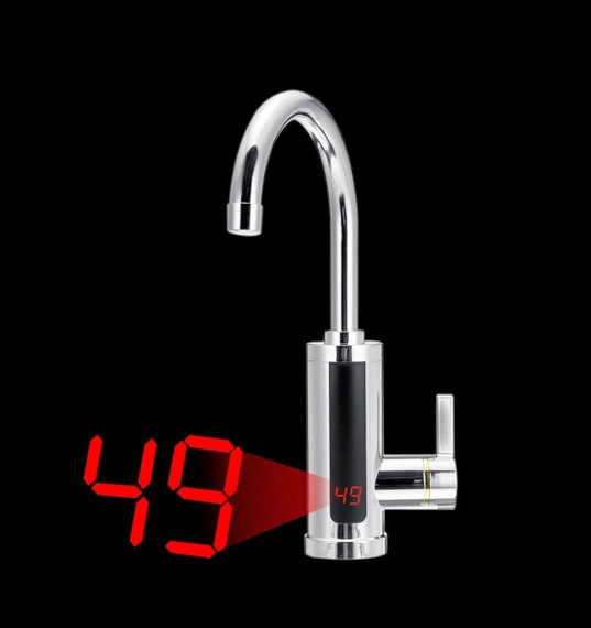 Проточний електричний водонагрівач RX-011-1 Instant Electric Heating Water Faucet кран з екраном | Зображення 1