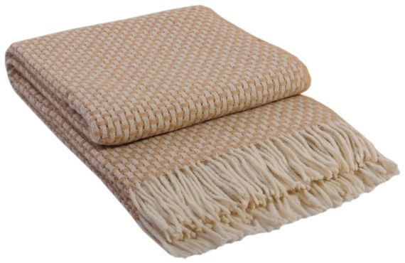 Плед Vladi 66893 Україна 140x200  Поліестер Білий, Бежевий