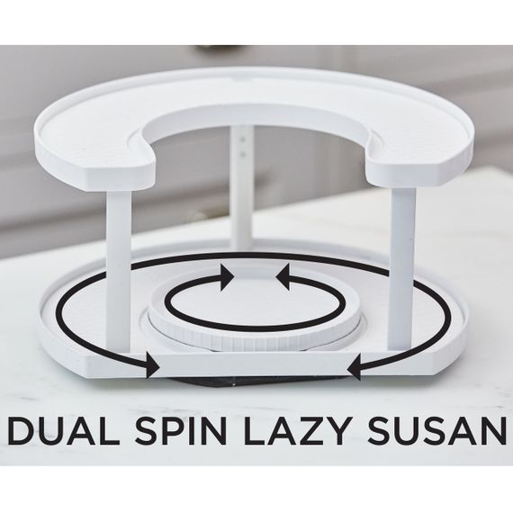 Спецовница Spice Spinner Two-Tiered Spice Organizer, Поворотная подставка для специй, Карусель для специй IB-27 | Зображення 4
