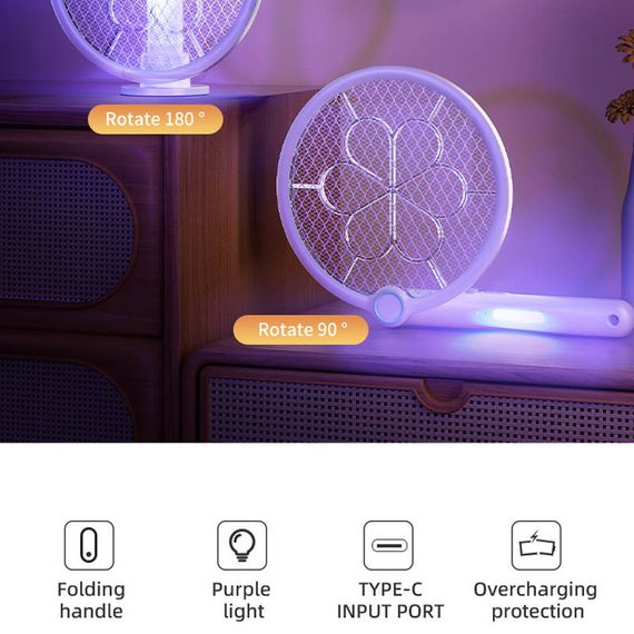 Ловушка для насекомых с UV подсветкой WD-989 Rechargeable 1200 mAh White | Зображення 1