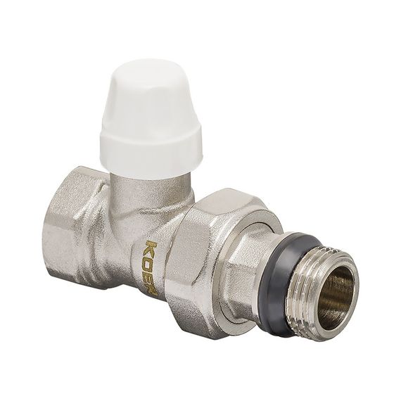 Комплект для підключення радіатора Koer SET-12 - 1/2"x1/2" (прямий) з термоголовкою ВЗ (KR3177) | Зображення 2