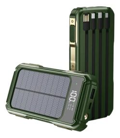 Павербанк високої ємності 30000mAh на сонячній батареї Solar Power Bank 4 в 1