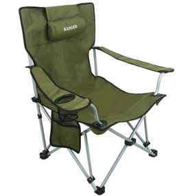 Крісло складне шезлонг для туризму для риболовлі навантаження 110 кг Ranger Stream RA 2242