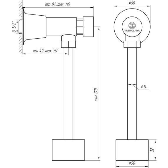 Кран-дозатор для пісуара Tremolada ТREMO-316 | Зображення 3