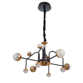 Люстра молекула подвесная LED 48W WW+NW+CW BK+GD (BL-794S/12)