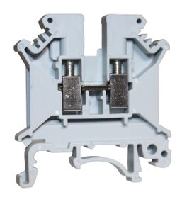 Клема КНГ-UK5 41А 0.2-4мм2 гвинтова сіра набірна на DIN-рейку без маркера без кришки Ny95505463