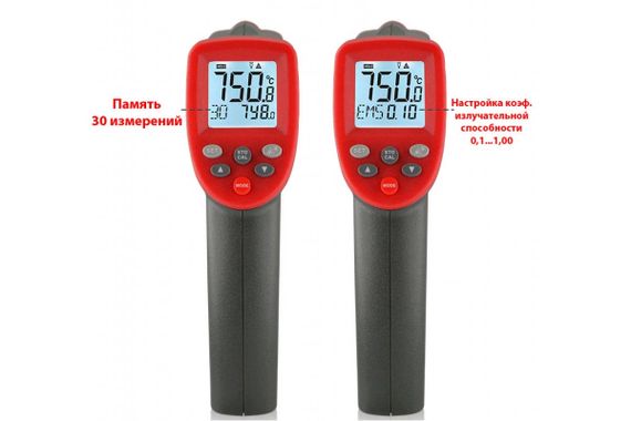 Пірометр безконтактний цифровий -50-750 °C WINTACT WT700 | Зображення 5
