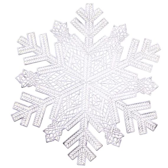 Килимок для сервірування столу Snowflake 38 см срібло HP-36327-21