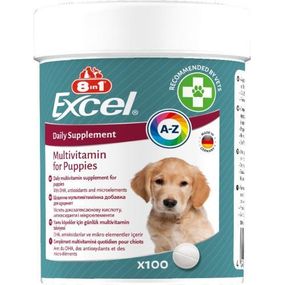 Вітаміни 8in1 Excel Multi Vitamin Puppy для цуценят і молодих собак, мультивітамін, 100 шт.