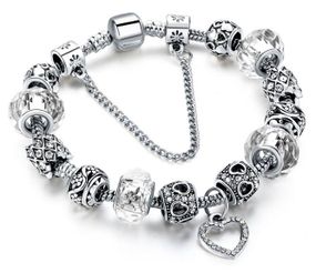 Женский браслет Primolux Heart с шармами - White