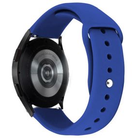 Силіконовий ремінець Sport для Smart Watch 20mm Синій/ Shiny blue